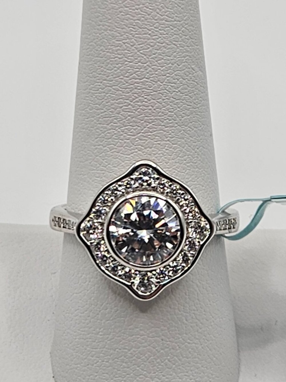 925 Sterling Silver Moissanite Ring 4.43ctw VVS D Size 9